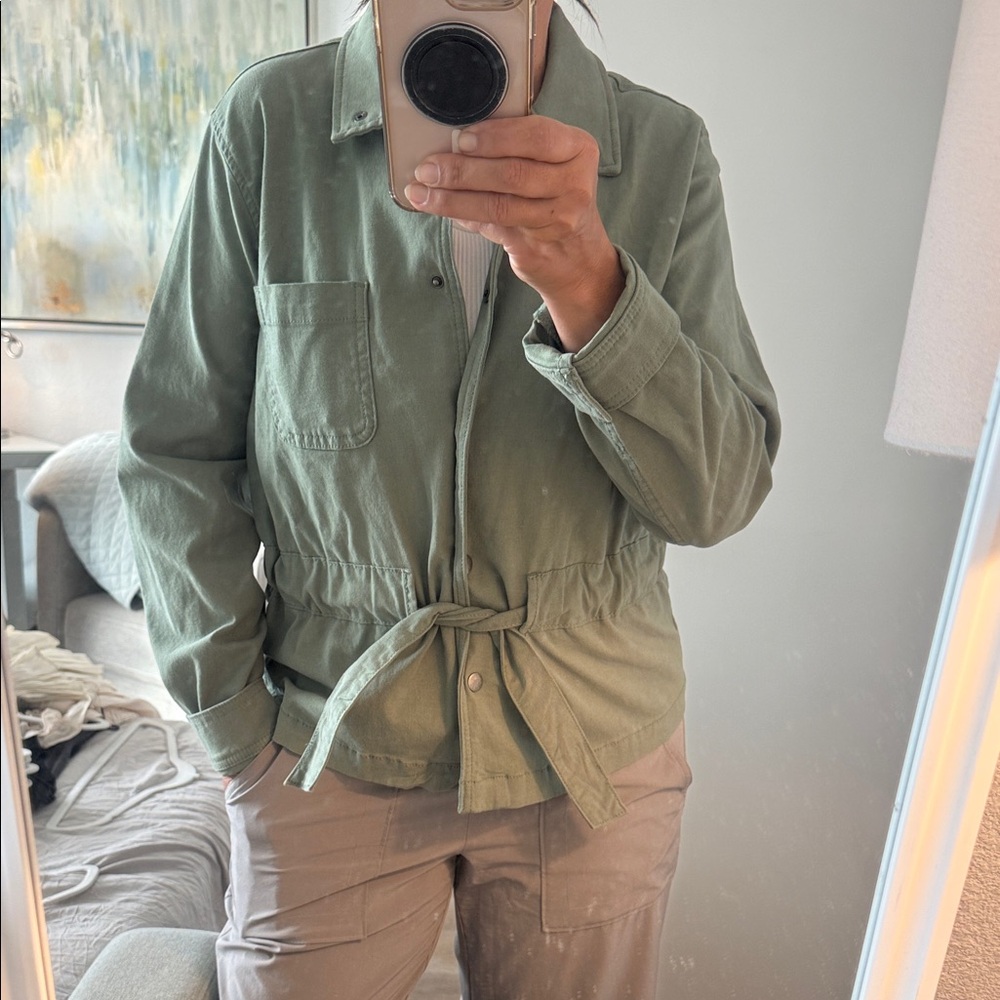Lauren Conrad Cute Tie-Waist Jacket -  Green